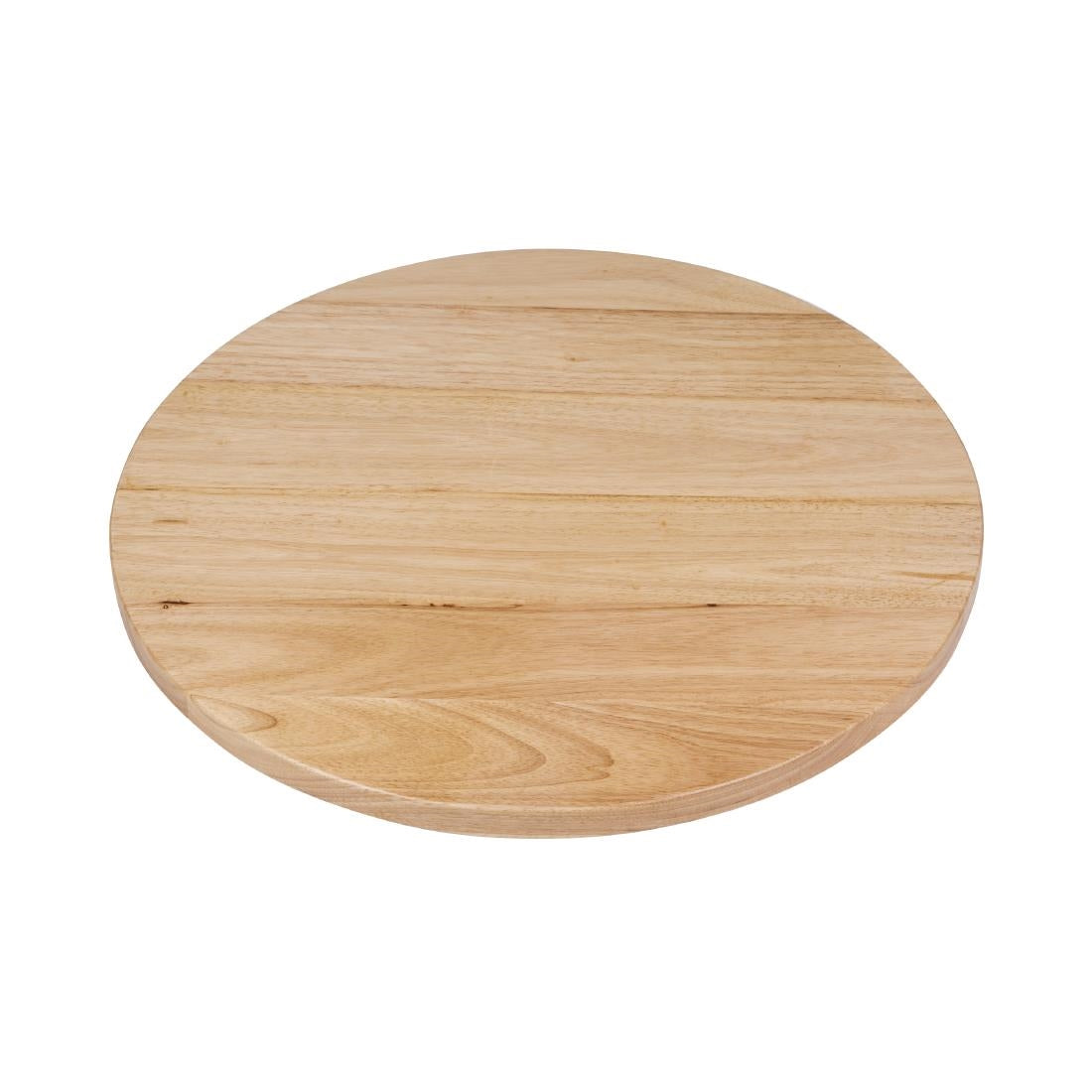 Bolero Pre-drilled Round Tabletop Natural 600mm - DY738 Wood Effect Table Tops Bolero