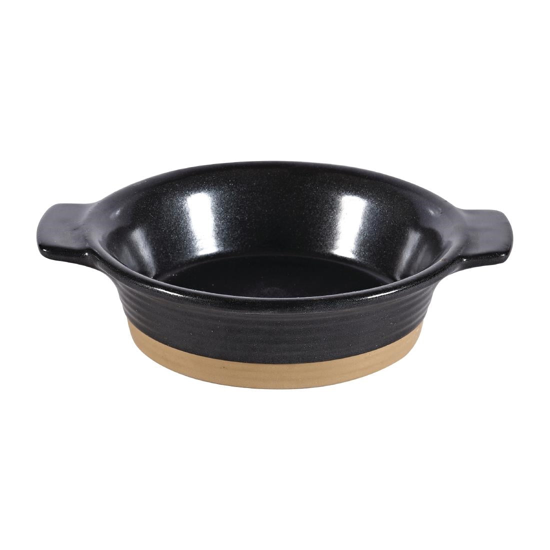 Churchill Black Igneous Stoneware Individual Dish 140mm (Pack of 6) - DY785 Churchill Art de Cuisine Churchill