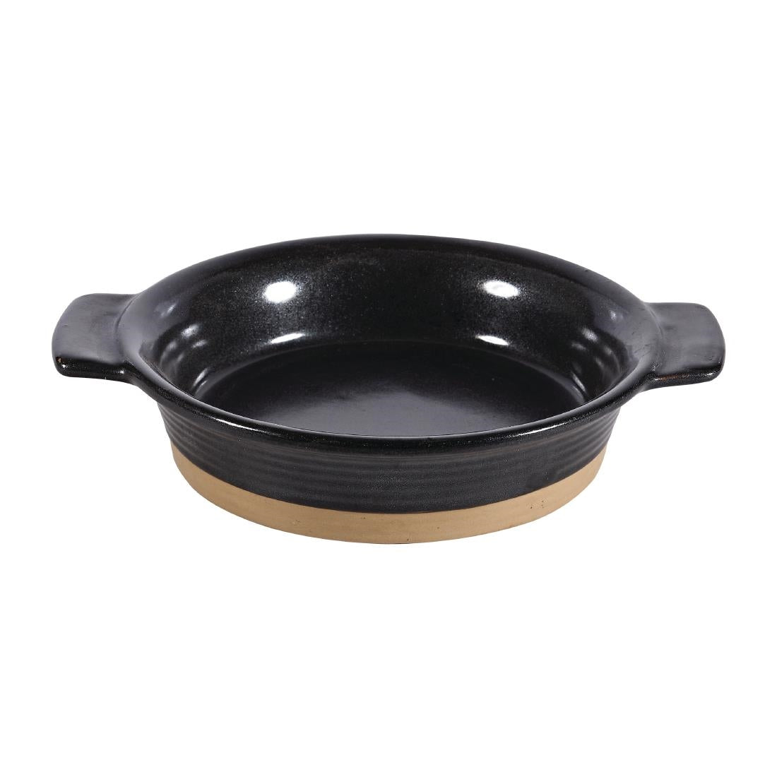Churchill Black Igneous Stoneware Individual Dish 120mm (Pack of 6) - DY786 Churchill Art de Cuisine Churchill