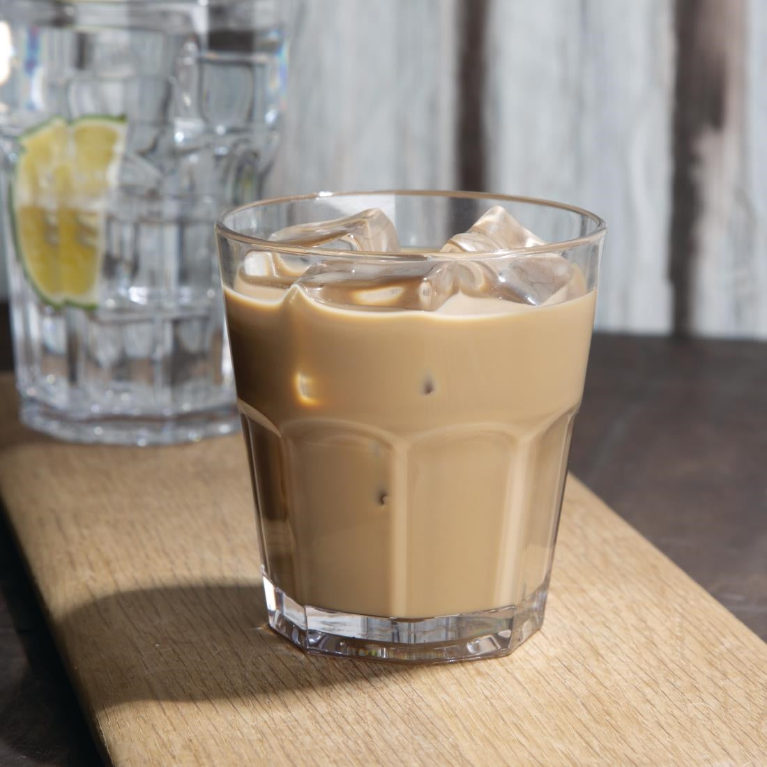 Olympia Kristallon Orleans Rocks Tumblers 250ml (Pack of 12) - DY792 Plastic Drinkware Olympia