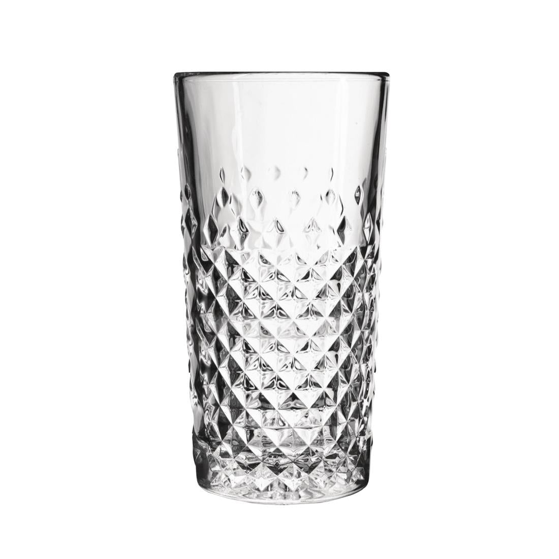 Onis Carats Beverage Glasses 400ml (Pack of 6) - DX733 Utopia Hi Balls and Tumblers Onis