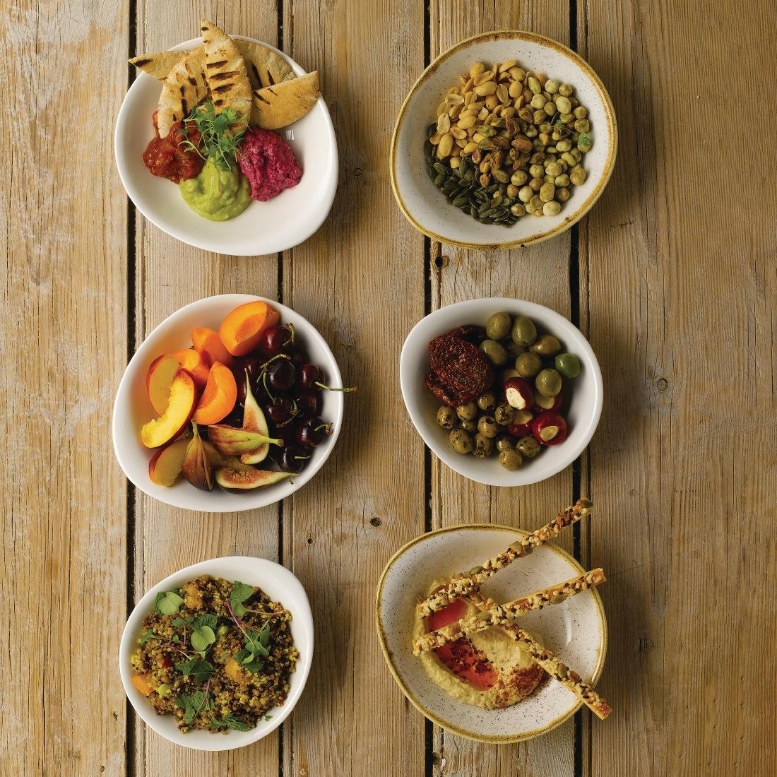 Churchill Stonecast Round Dishes Barley White 185mm (Pack of 12) - DY873 Churchill Super Vitrified Churchill