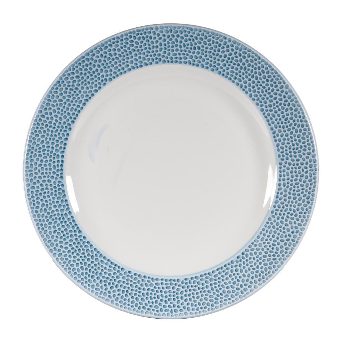 Churchill Isla Footed Plate Ocean Blue 276mm (Pack of 12) - DY867 Plates Churchill