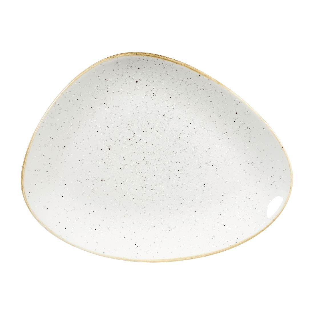 Churchill Stonecast Triangular Plates Barley White 265mm (Pack of 12) - DY874 Plates Churchill