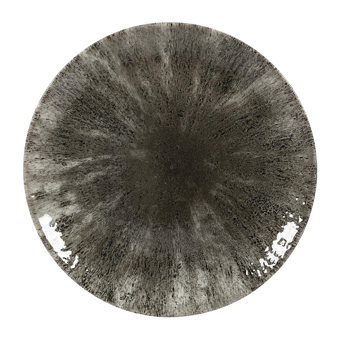 Churchill Stone Quartz Black Evolve Coupe Plates 217mm (Pack of 12) - DY894 Plates Churchill