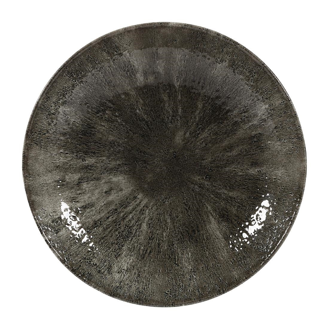 Churchill Stone Quartz Black Evolve Coupe Bowls 248mm (Pack of 12) - DY897 Bowls Churchill