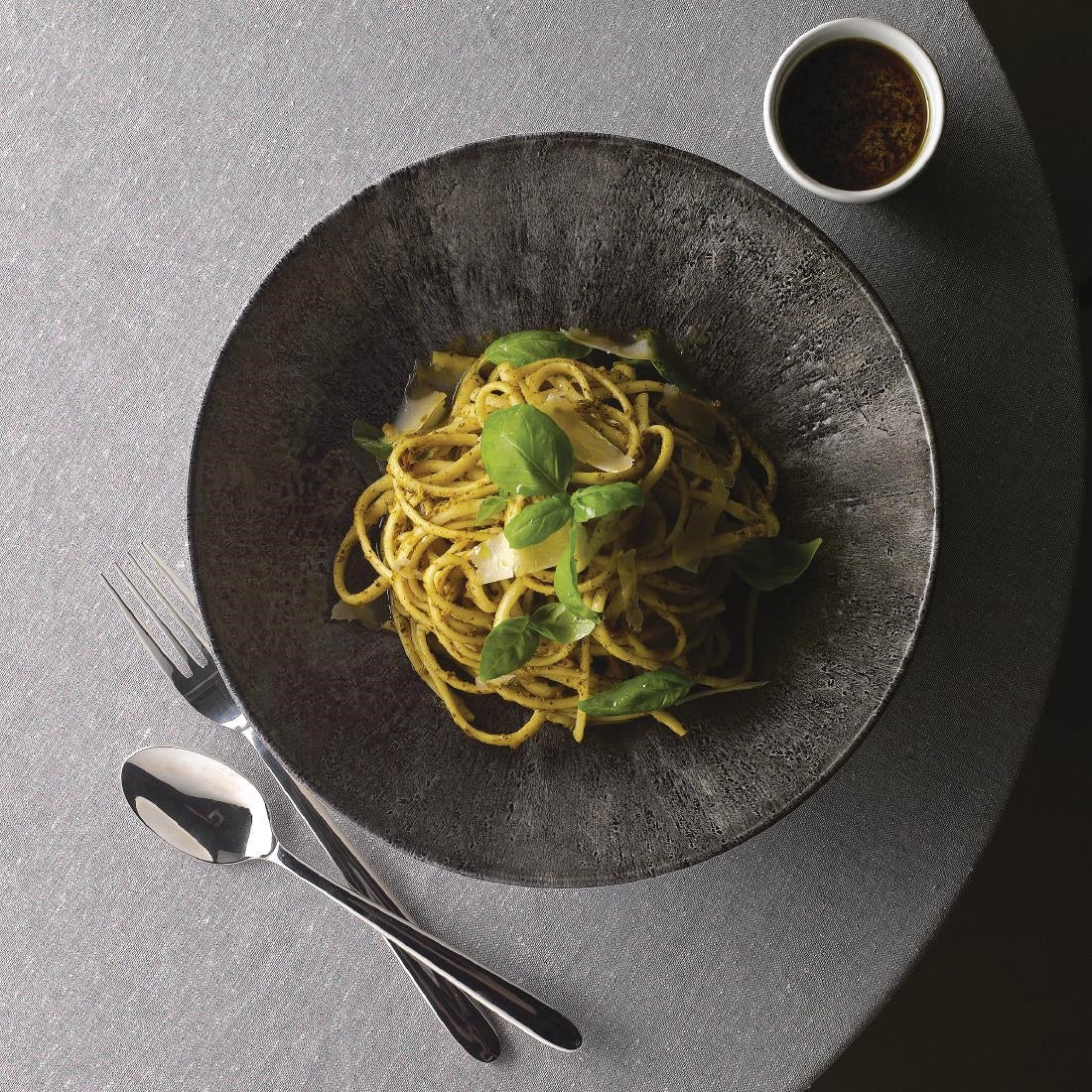 Churchill Stone Quartz Black Evolve Coupe Bowls 248mm (Pack of 12) - DY897 Bowls Churchill