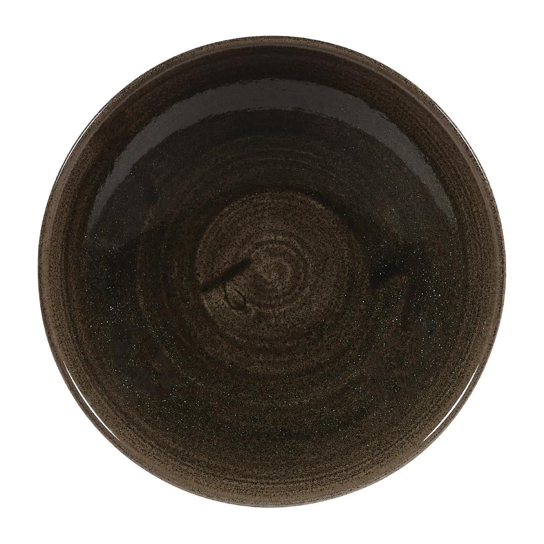 Churchill Stonecast Patina Evolve Coupe Bowls Iron Black 182mm (Pack of 12) - DY901 Bowls Churchill