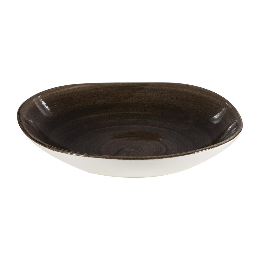 Churchill Stonecast Patina Round Trace Bowls Iron Black 253mm (Pack of 12) - DY906 Bowls Churchill