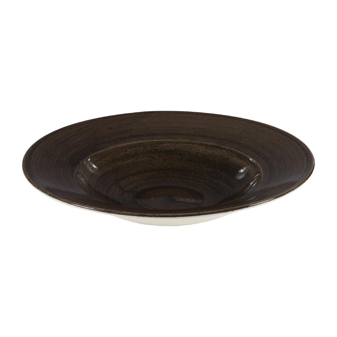 Churchill Stonecast Patina Profile Wide Rim Bowls Iron Black 280mm (Pack of 12) - DY909 Bowls Churchill