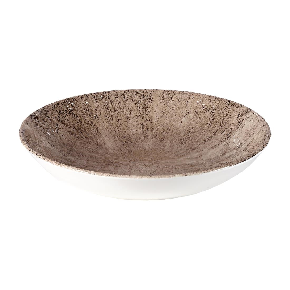 Churchill Stone Zircon Brown Evolve Coupe Bowls 182mm (Pack of 12) - DY914 Bowls Churchill