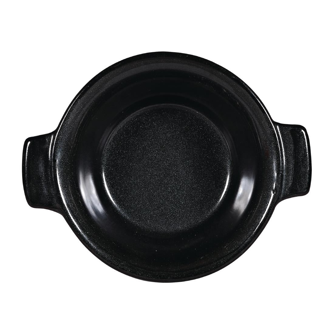 Churchill Black Igneous Stoneware Pie Dish 140mm (Pack of 6) - DY926 Churchill Art de Cuisine Churchill