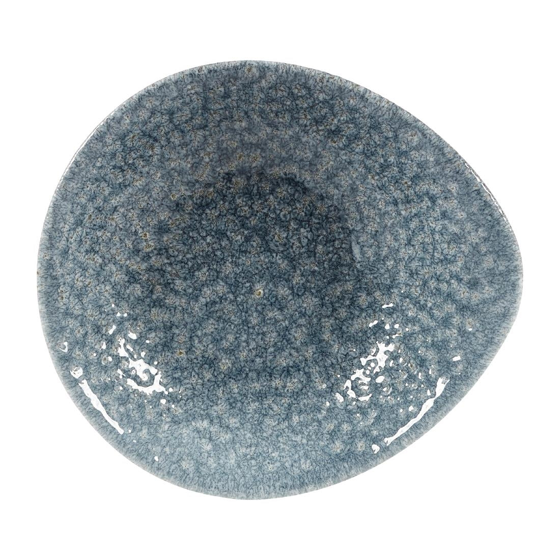 Churchill Raku Round Dish Topaz Blue 160mm (Pack of 12) - DY940 Churchill Super Vitrified Churchill