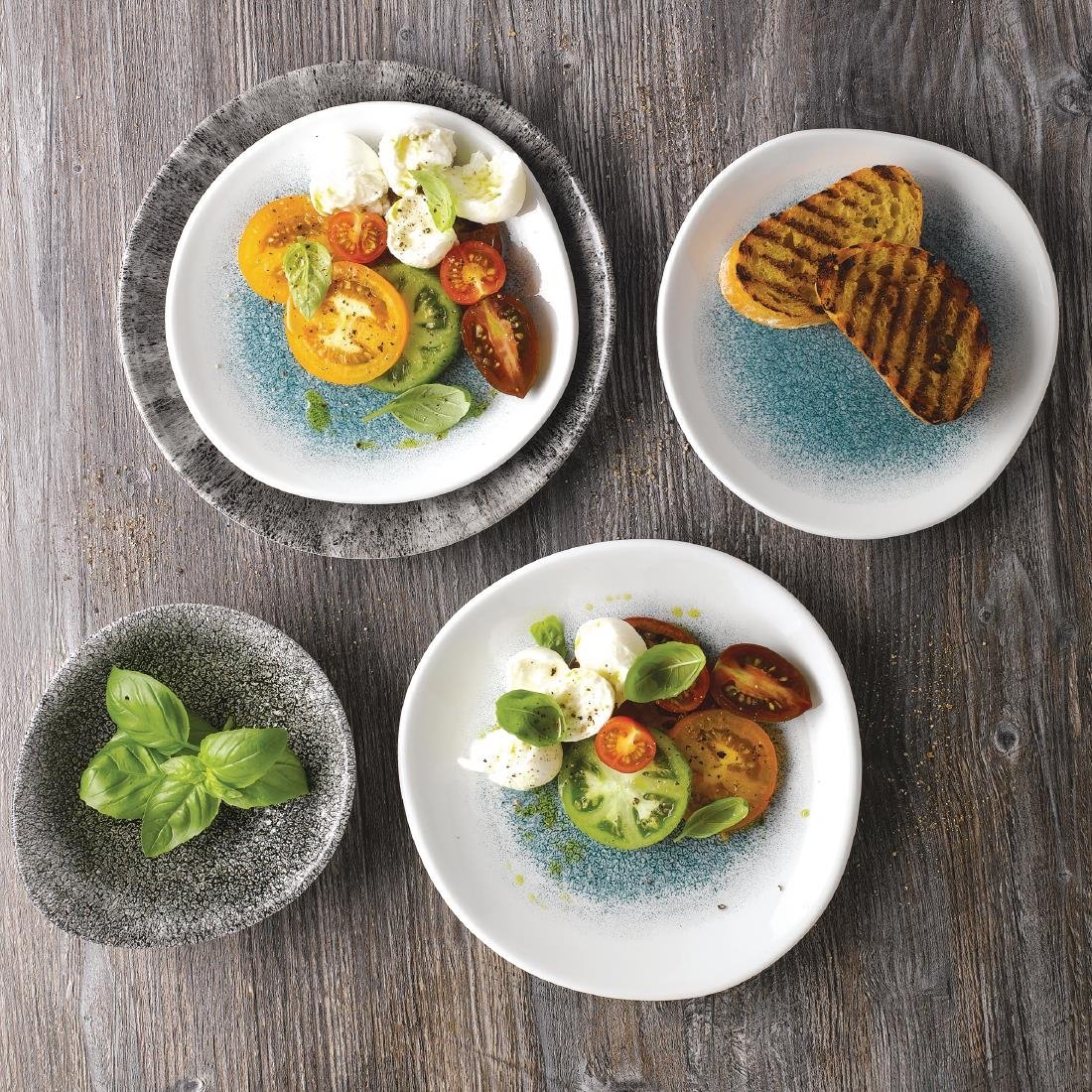 Churchill Raku Round Trace Plate Jade Green 186mm (Pack of 12) - DY497 Plates Churchill