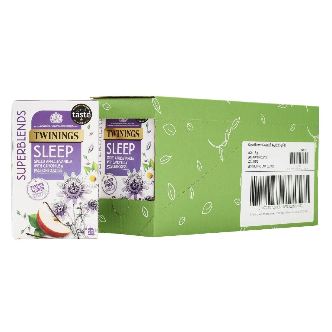 Twinings Superblends Sleep Tea Bags (Pack of 80) - DZ469 Twinings