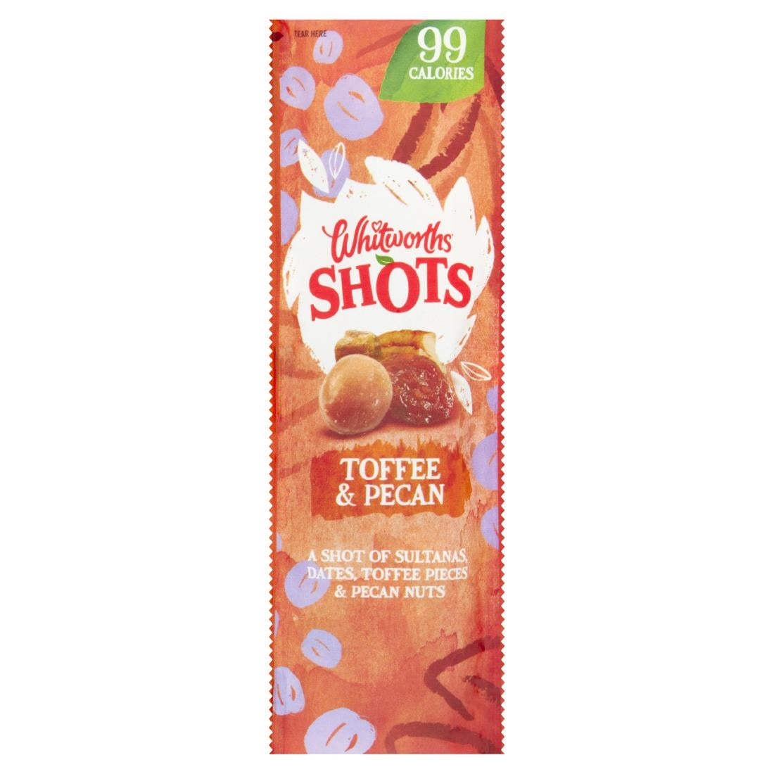 Whitworths Toffee and Pecan Shots 25g (Pack of 14) - DZ488 Whitworths