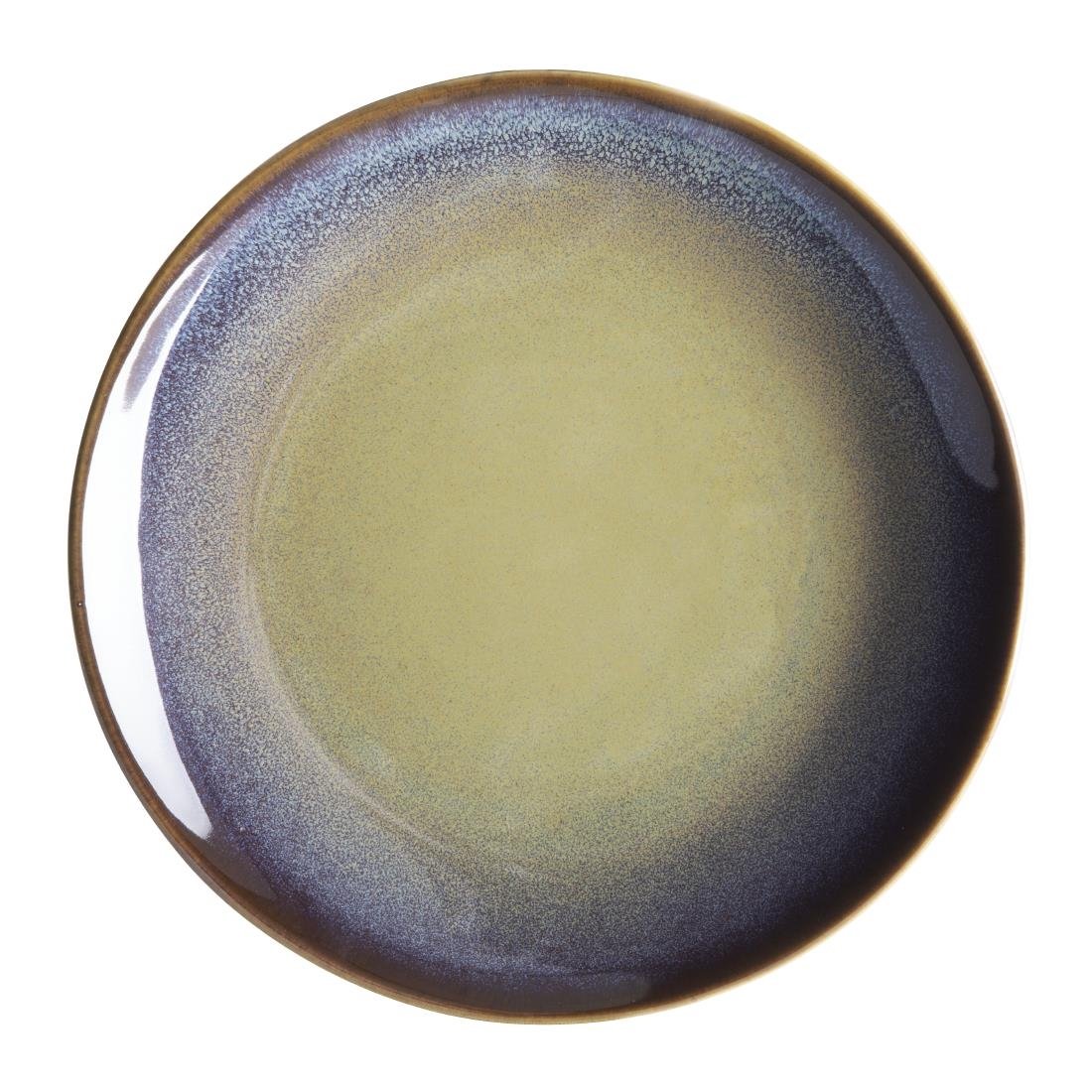 Olympia Birch Aubergine Coupe Plates 205mm (Pack of 6) - DZ696 Plates Olympia