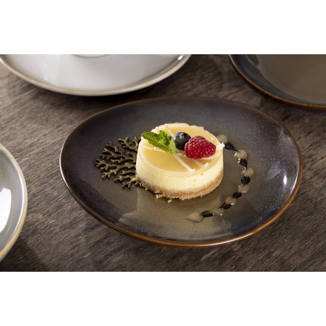 Olympia Birch Aubergine Coupe Plates 205mm (Pack of 6) - DZ696 Plates Olympia