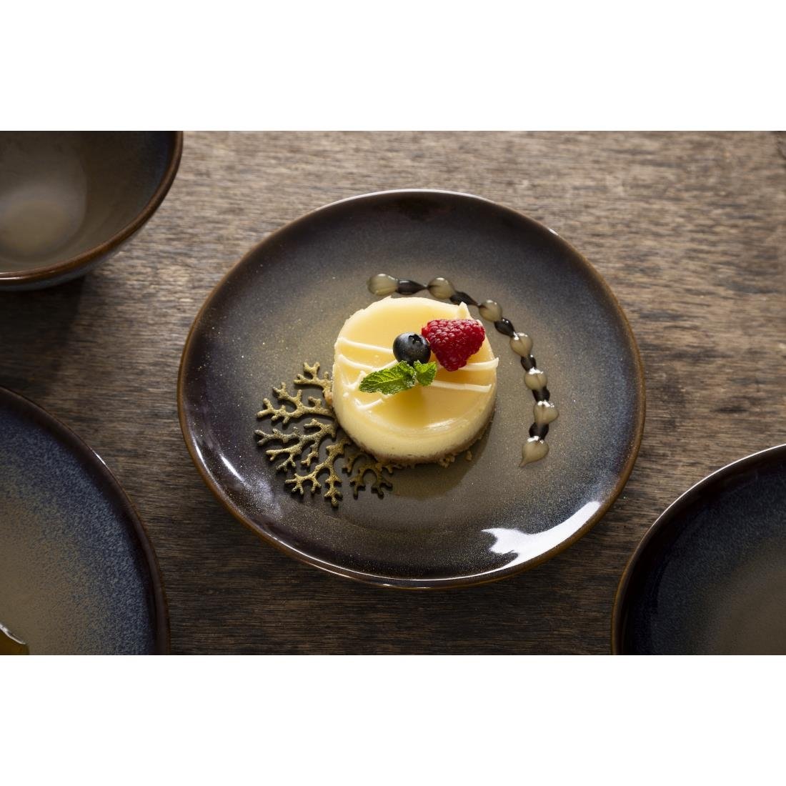 Olympia Birch Aubergine Coupe Plates 205mm (Pack of 6) - DZ696 Plates Olympia