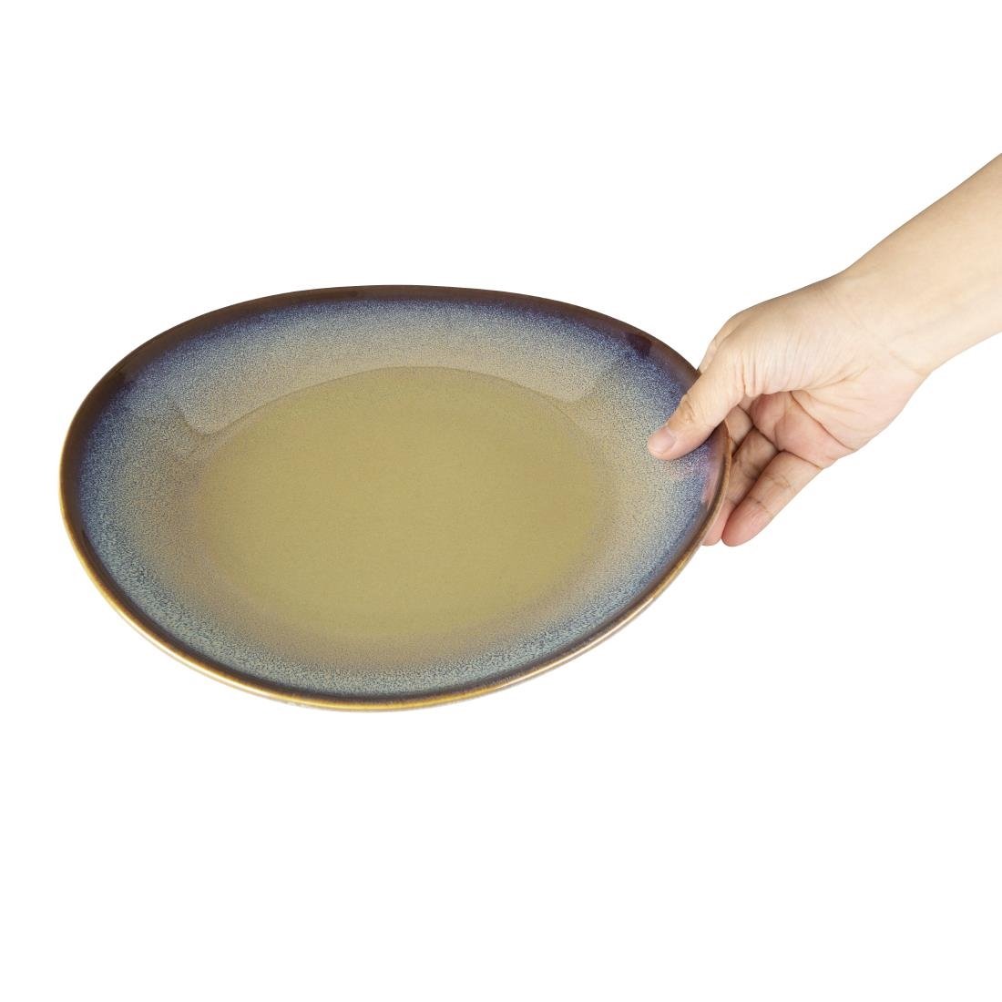 Olympia Birch Aubergine Coupe Plates 270mm (Pack of 6) - DZ697 Plates Olympia