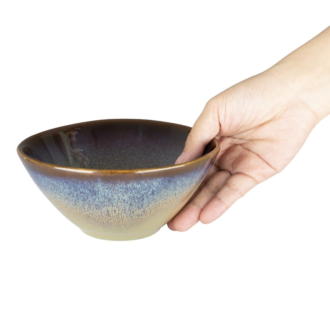 Olympia Birch Aubergine Deep Bowl 460ml (Pack of 6) - DZ699 Bowls Olympia