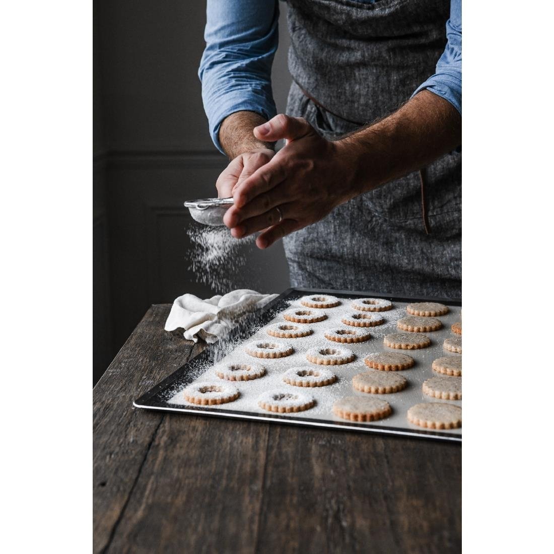 De Buyer Perforated Non-Stick Aluminium Baking Tray GN1/1 - DZ708 Baking Trays, Sheets & Pans De Buyer