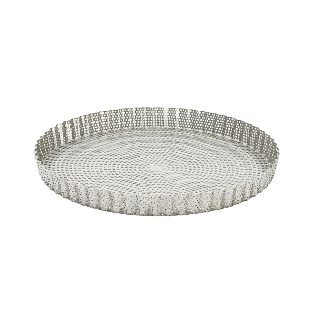 De Buyer Perforated Fluted Tart Mould With Removable Base 240x25mm - DZ735 De Buyer
