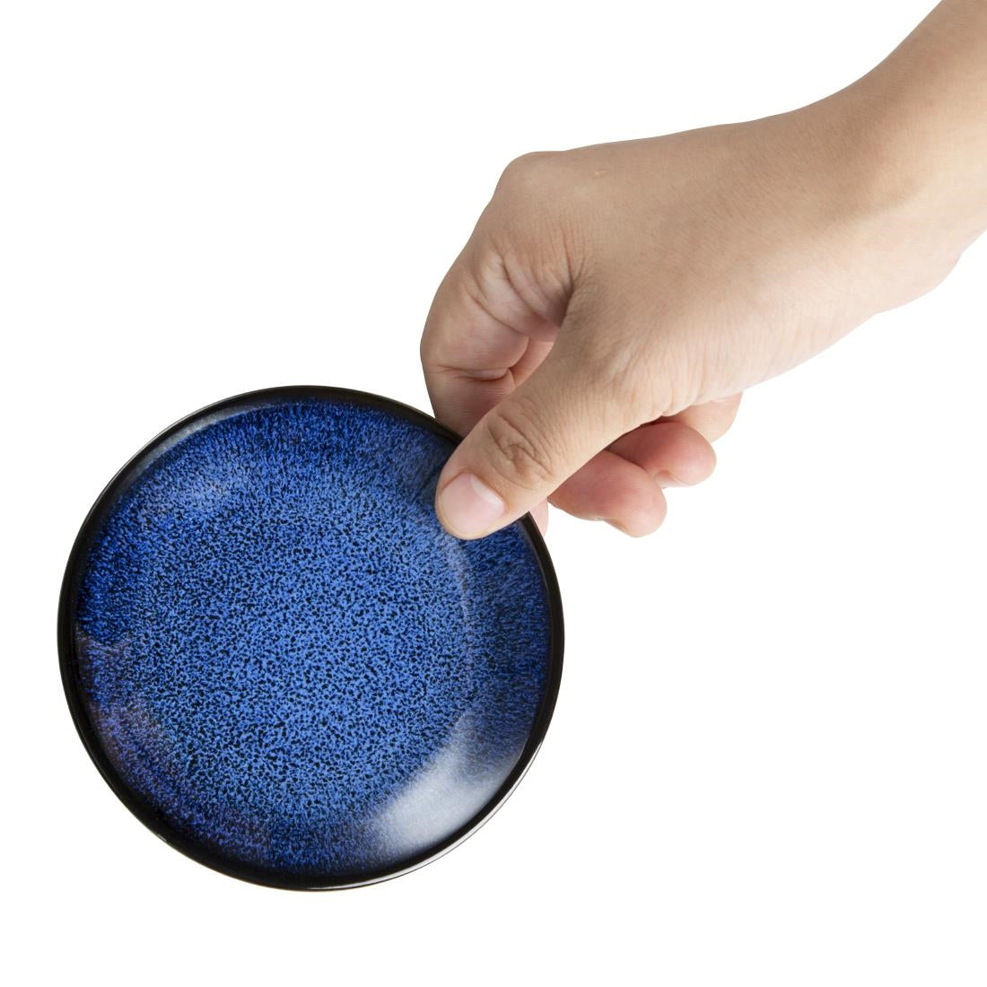 Olympia Luna Midnight Blue Soy Dishes 100mm (Pack of 12) - DZ777 Olympia Designs Olympia