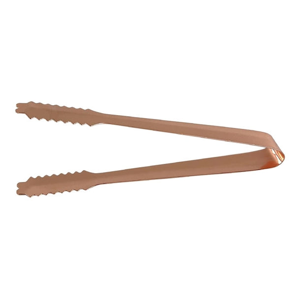 Beaumont Stainless Steel Ice Tongs Copper Plated 7'' - DZ788 Beaumont