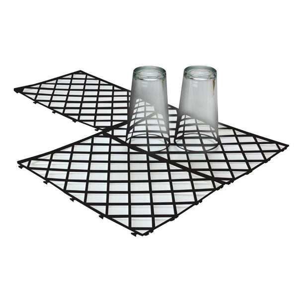 Beaumont Glass mats Black (Pack of 10) - DZ793 Beaumont