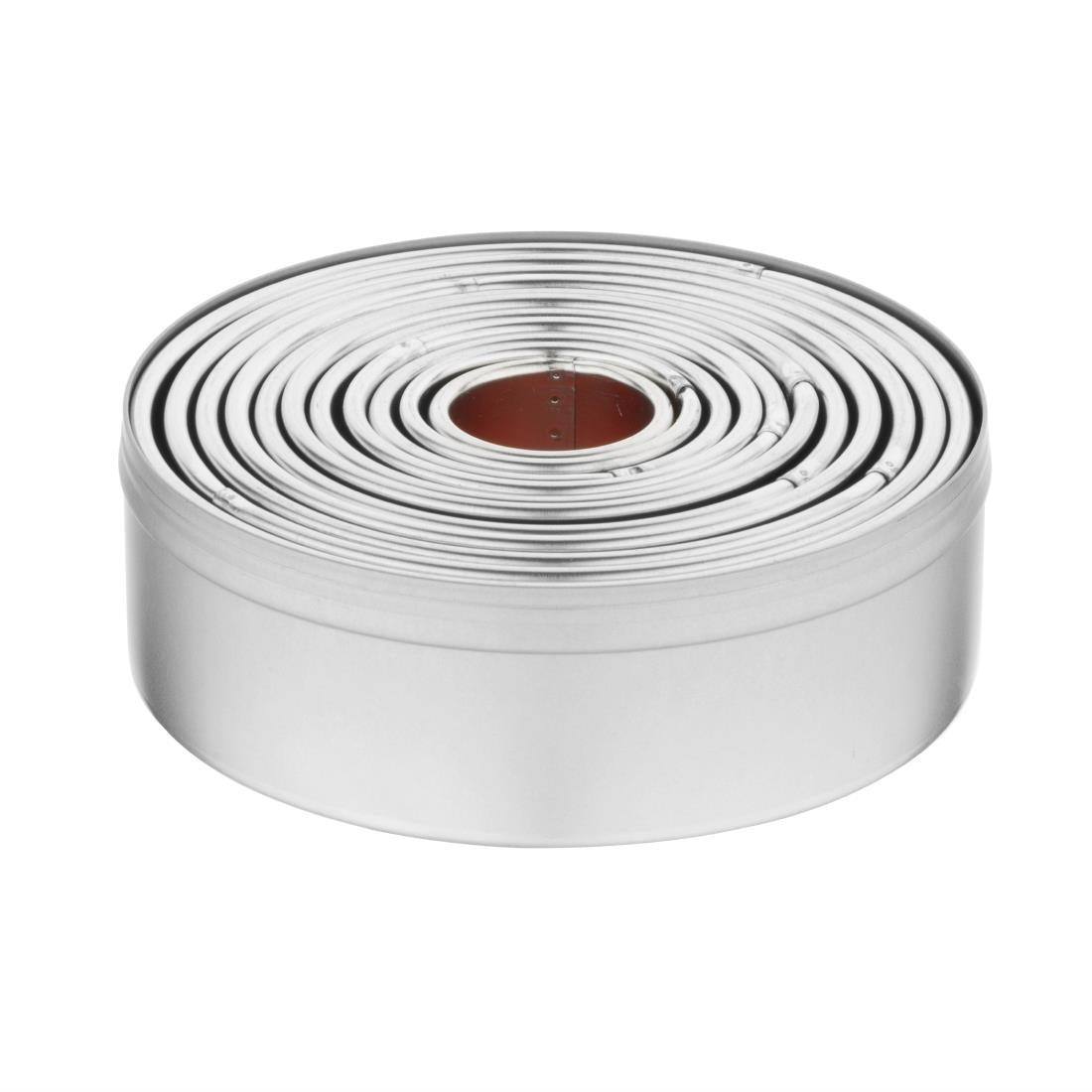 Vogue Round Plain Pastry Cutter Set (Pack of 11) - E013 Vogue