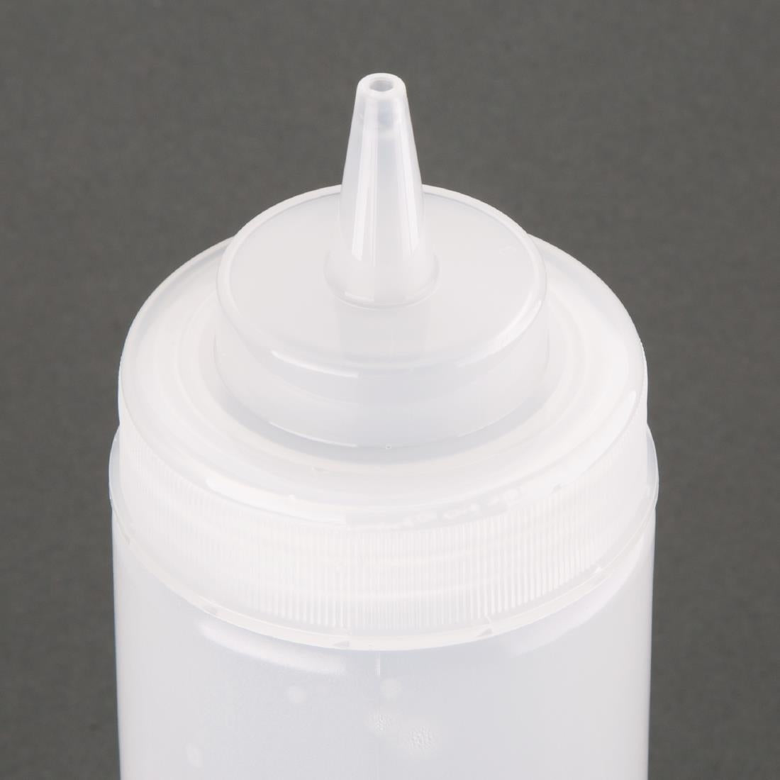 Vogue Clear Wide Neck Squeeze Sauce Bottle 16oz - E092 Vogue