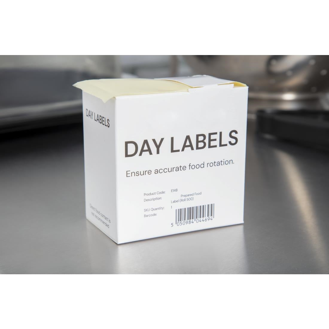 Hygiplas Removable Prepped Food Labels (Pack of 500) - E148 Hygiplas