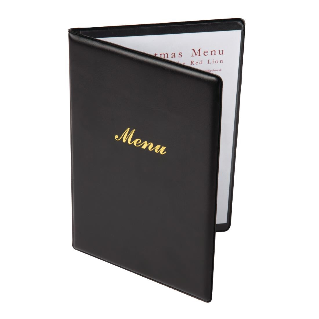 Olympia PVC Menu Cover A5 Black - E219 Olympia