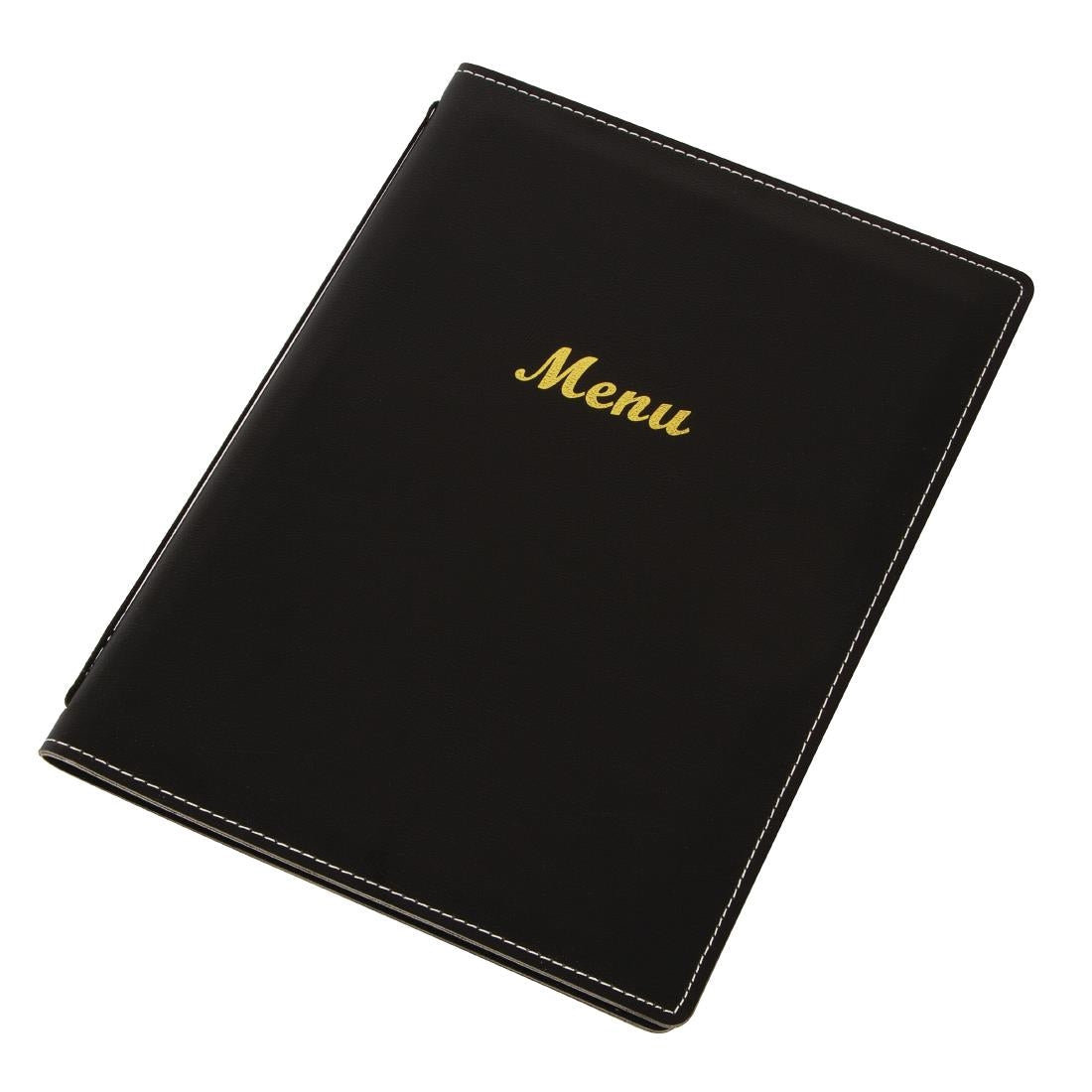Olympia Faux Leather Menu Cover A4 Black - E221 Olympia
