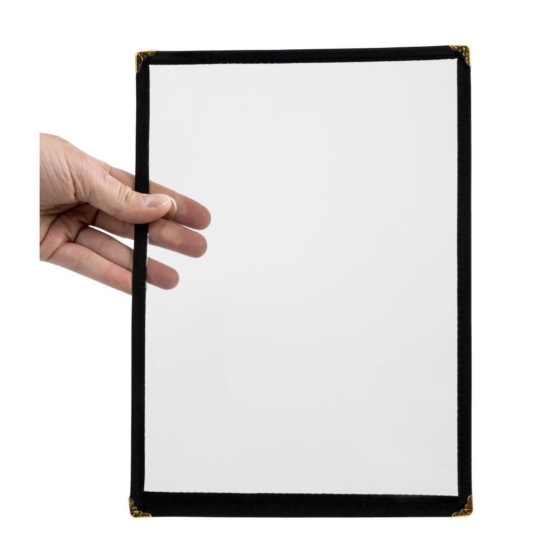 Olympia American Style Menu Cover Black A4 - E292 Olympia