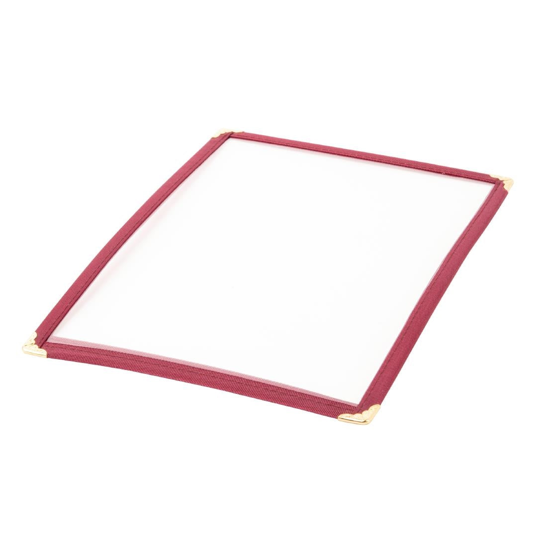 Olympia American Style Menu Cover A4 Burgundy - E296 Olympia