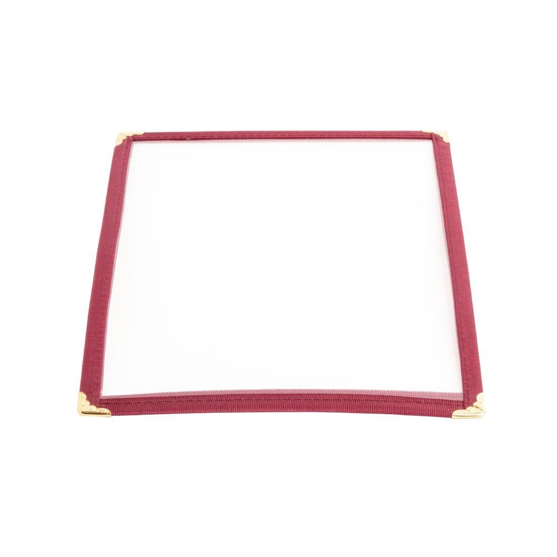 Olympia American Style Menu Cover A4 Burgundy - E296 Olympia