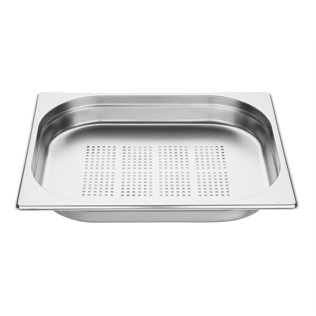 Vogue Stainless Steel Perforated 1/2 Gastronorm Tray 40mm - E698 Vogue