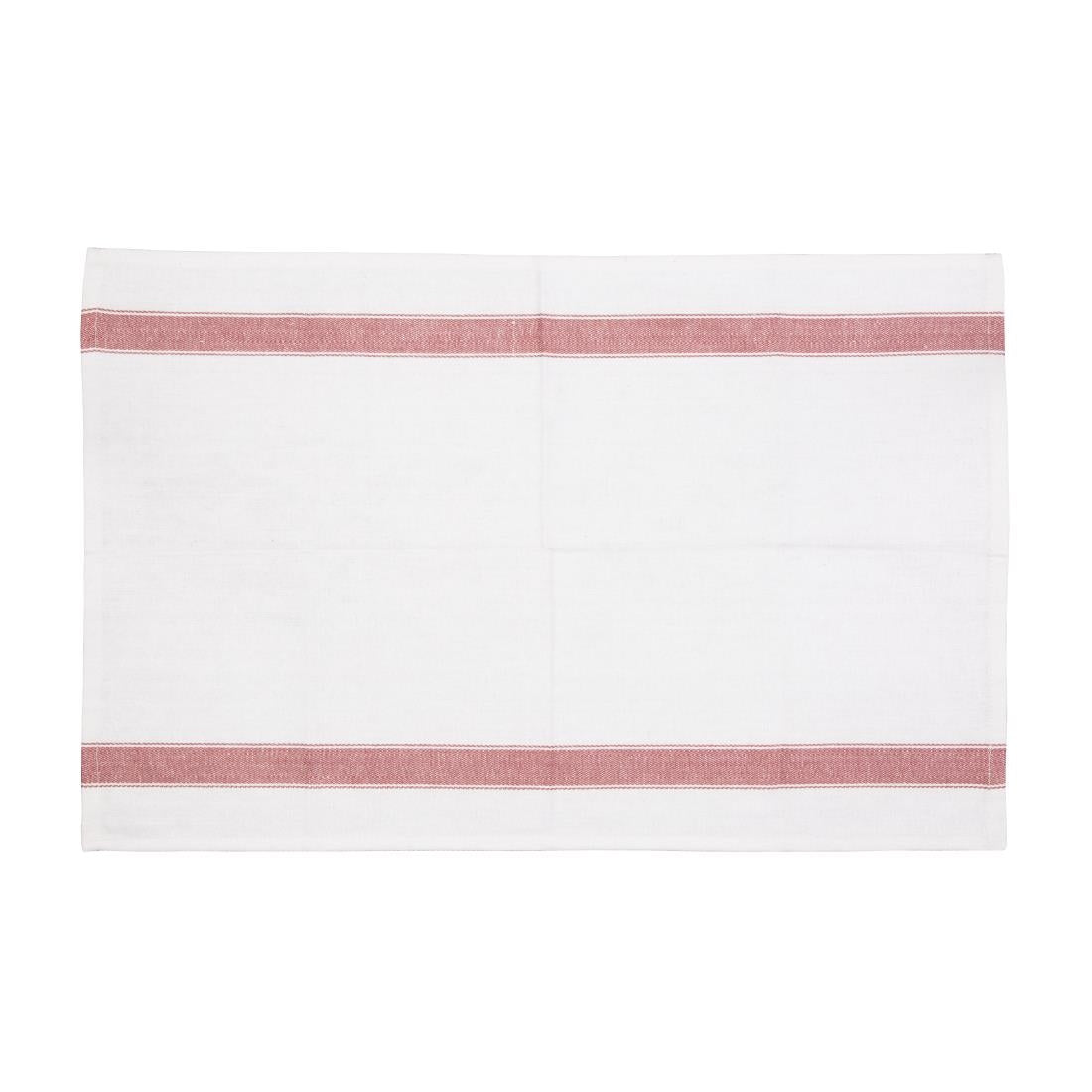Vogue Heavy Tea Towel Red - E915 Vogue