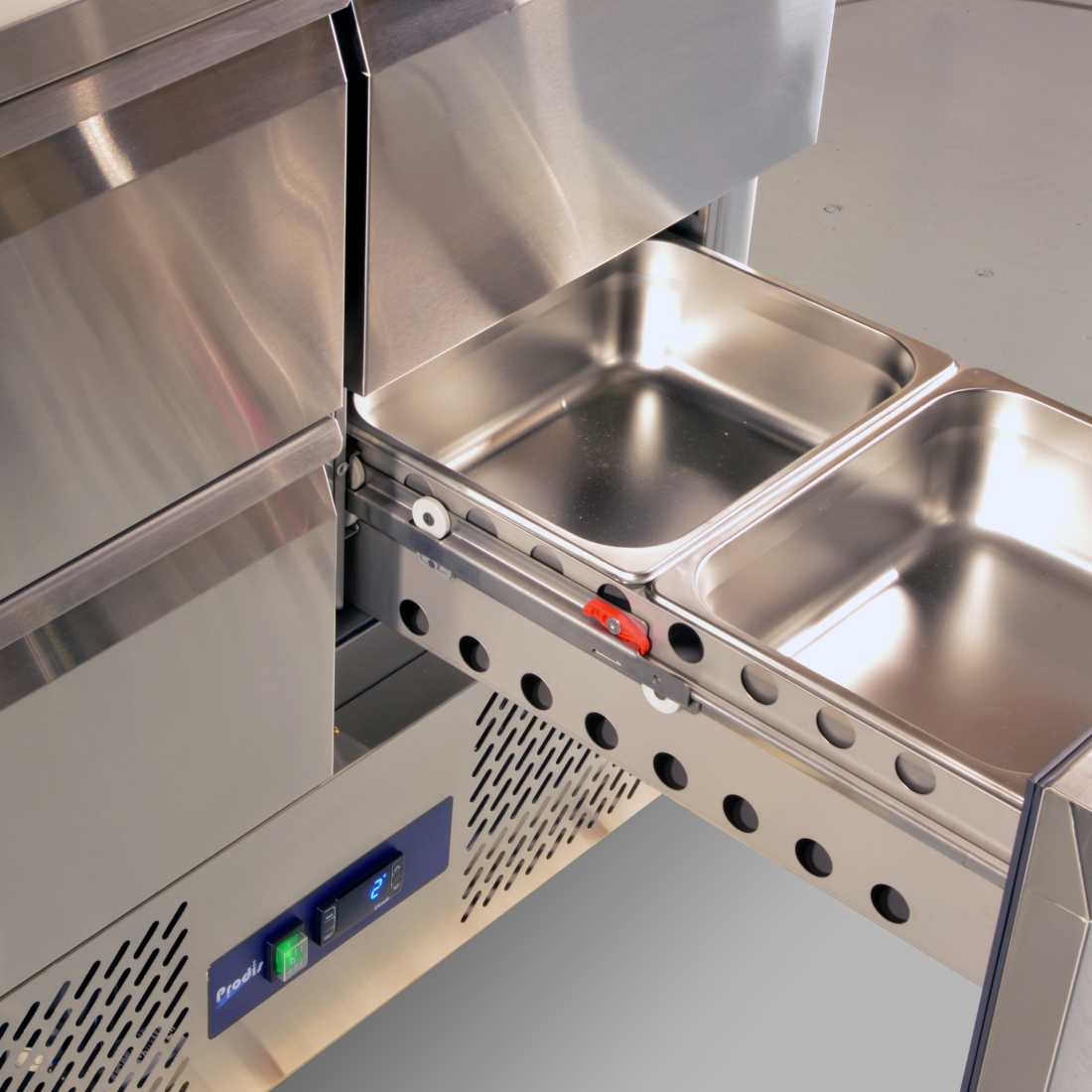 Prodis EC-4DSS 4 Drawer Compact Saladette Counter Flat Top Counter Fridges With Drawers Prodis