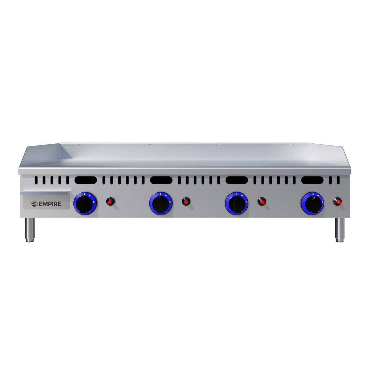 Empire 4 Burner Gas Griddle Smooth – 1050mm LPG & Nat Gas Commercial Countertop - EMP-PL-JY-1050 Gas Griddles Empire
