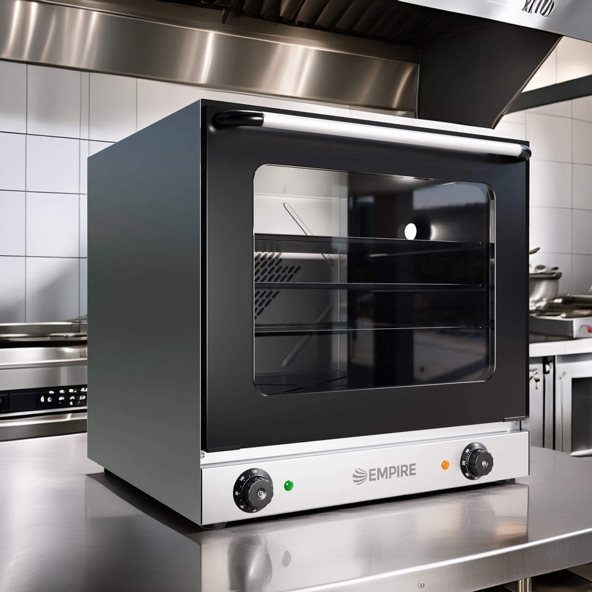 Empire Electric Convection Oven Double Fan & Steam Humidity – Commercial Bakery Oven | EMP-YXD-4AE Convection Ovens Empire