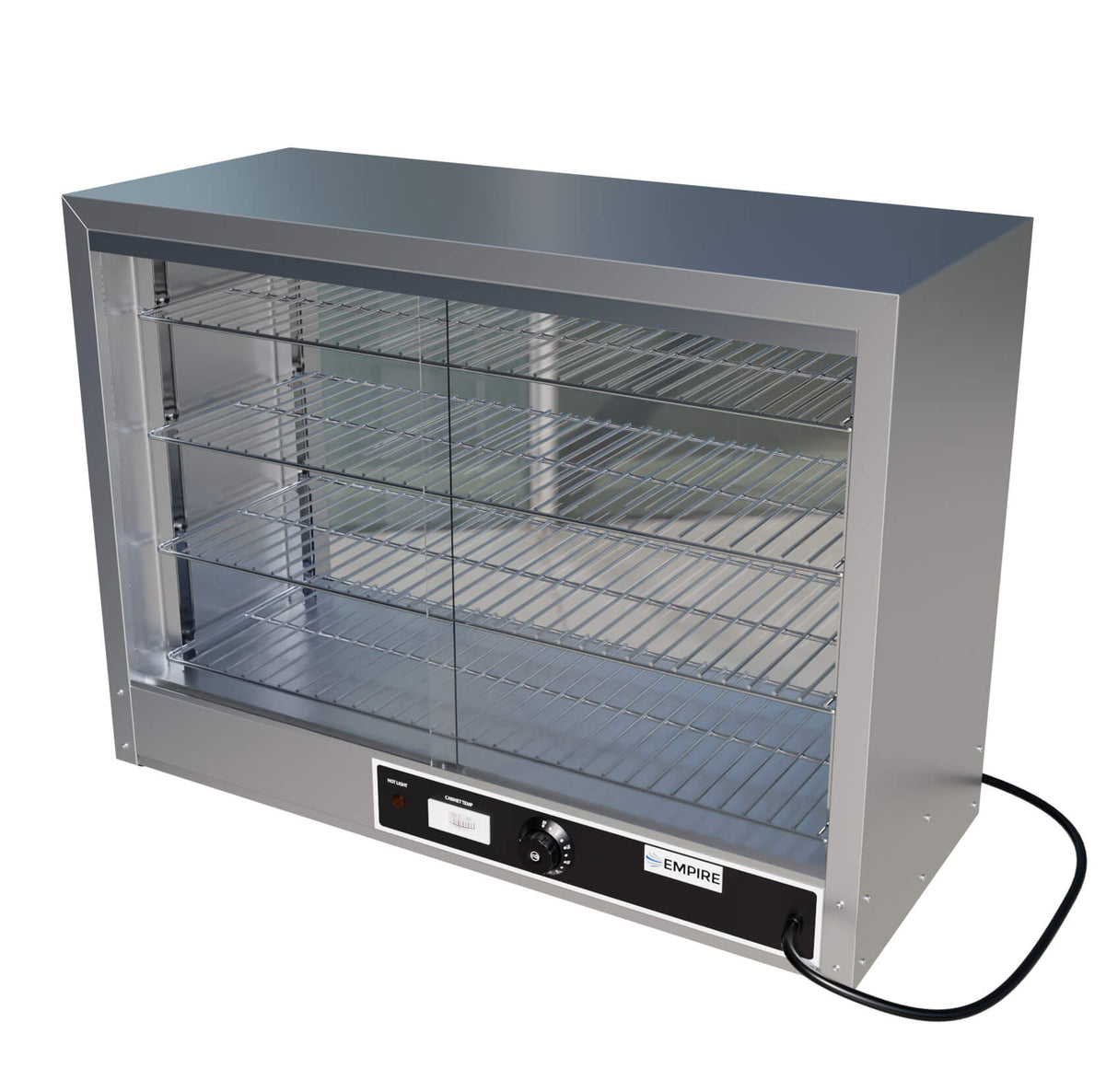 Empire Heated Pie Cabinet Countertop Display Warmer 850mm Wide - DH-805 Pie Display Cabinets Empire