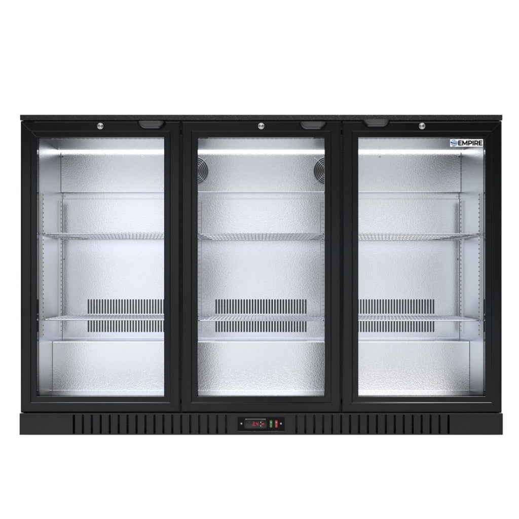 Empire Premium Triple Door 330ltr Bottle Cooler Hinged Doors - CL-320H-EE Triple Door Bottle Coolers Empire