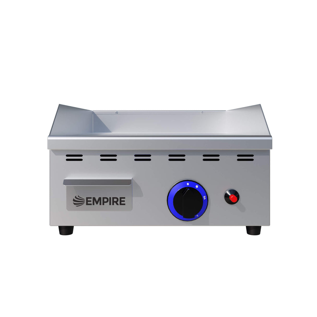 Empire Single-Burner Gas Griddle Smooth – 400mm LPG & Nat Gas Commercial Countertop - EMP-PL-JY-400 Gas Griddles Empire
