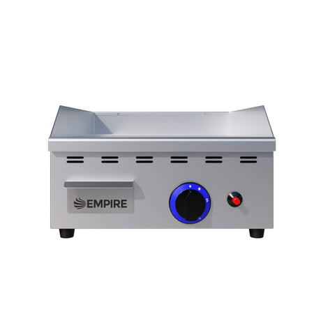 Empire Single-Burner Gas Griddle Smooth – 400mm LPG & Nat Gas Commercial Countertop - EMP-PL-JY-400 Gas Griddles Empire