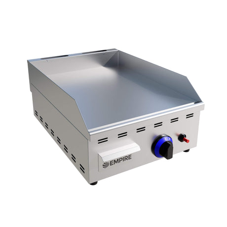 Empire Single-Burner Gas Griddle Smooth – 400mm LPG & Nat Gas Commercial Countertop - EMP-PL-JY-400 Gas Griddles Empire