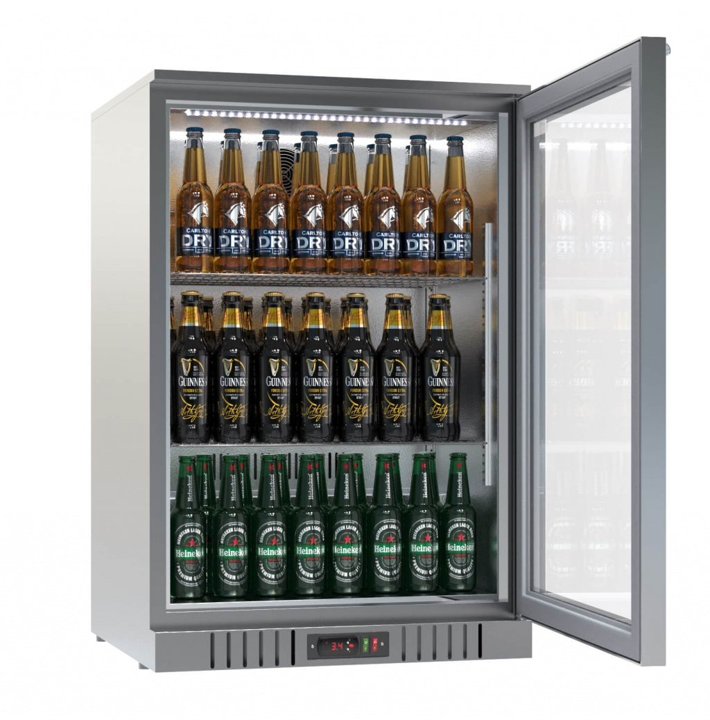 Empire Premium Single Door 138Ltr Bottle Cooler Stainless Steel - CL-130H-S-EE Single Door Bottle Coolers Empire