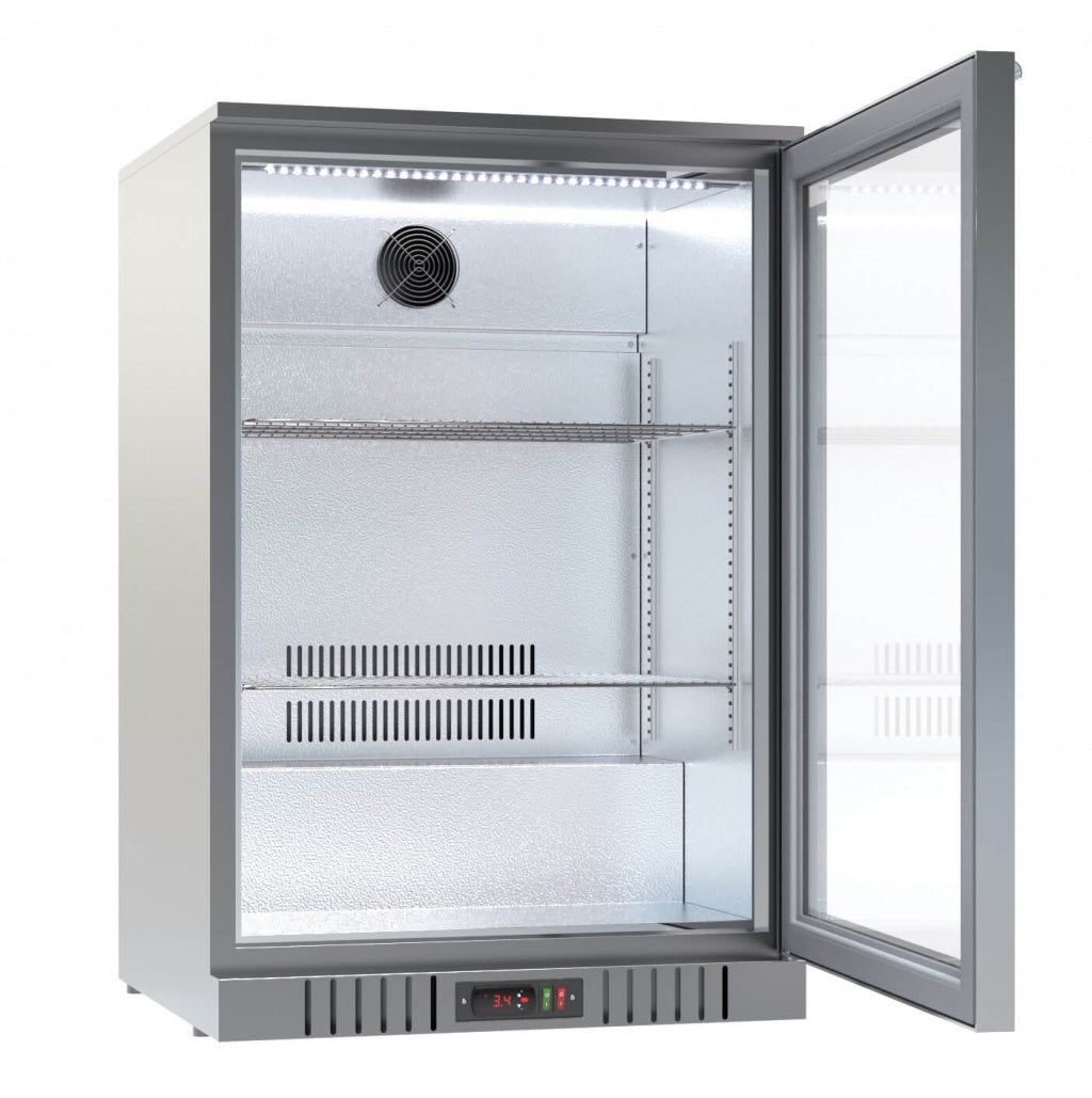Empire Premium Single Door 138Ltr Bottle Cooler Stainless Steel - CL-130H-S-EE Single Door Bottle Coolers Empire